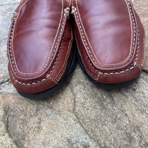Dockers Brown Leather Slip-On Loafers - Picture 3 of 8